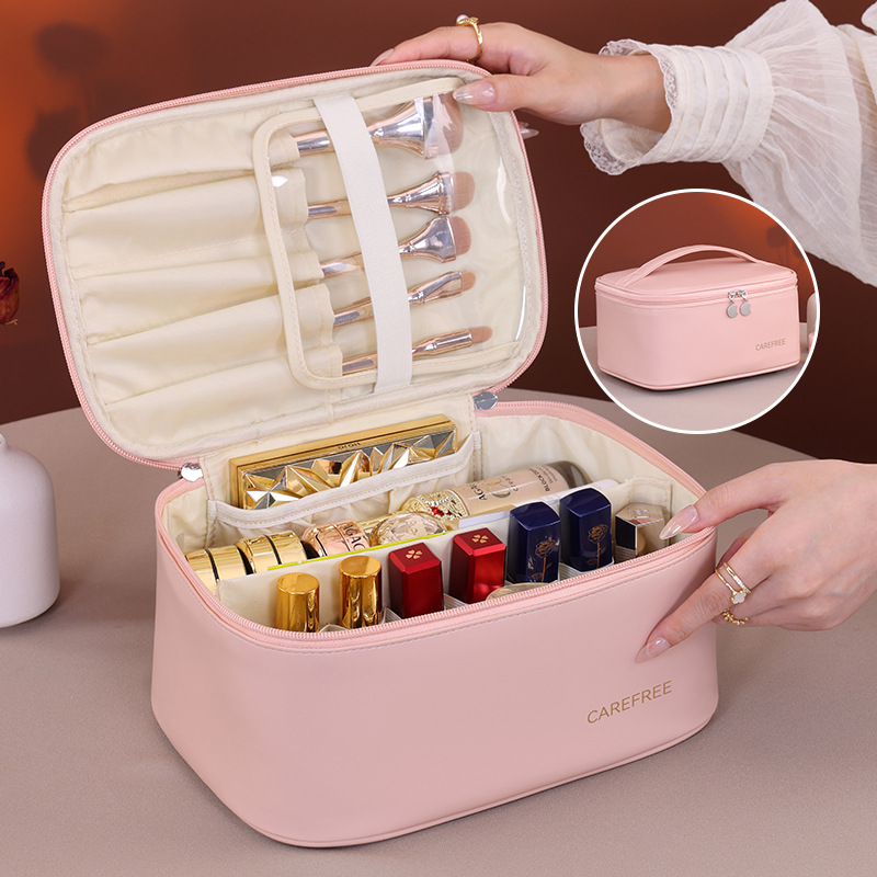 Luxury PU Makeup Bag for Women - Luxury Skincare Organizer review and price