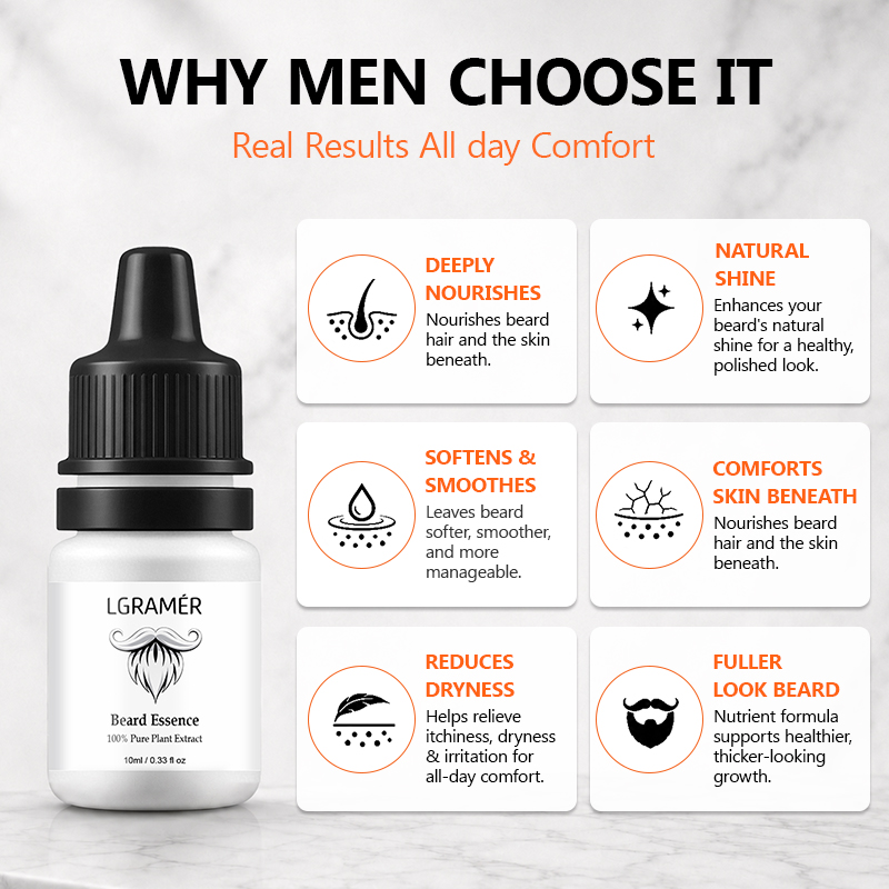 Men's Beard Growth Serum Nouri - Epidermal Growth Factor review and price