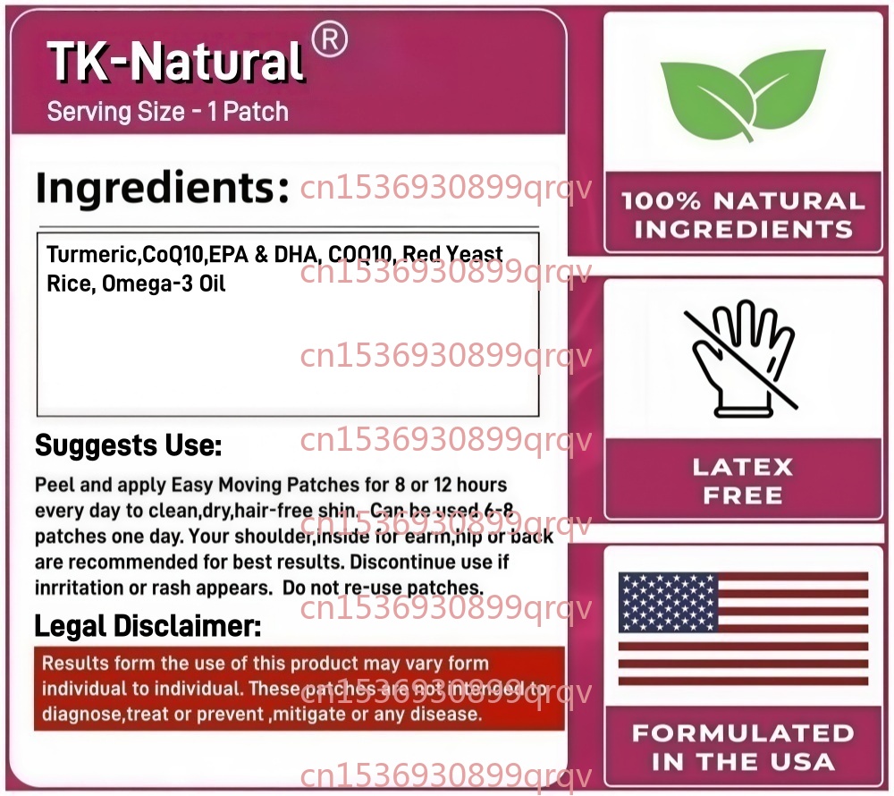 30 Patches Omega-3 Transdermal - Coq10 Patch Eye review and price