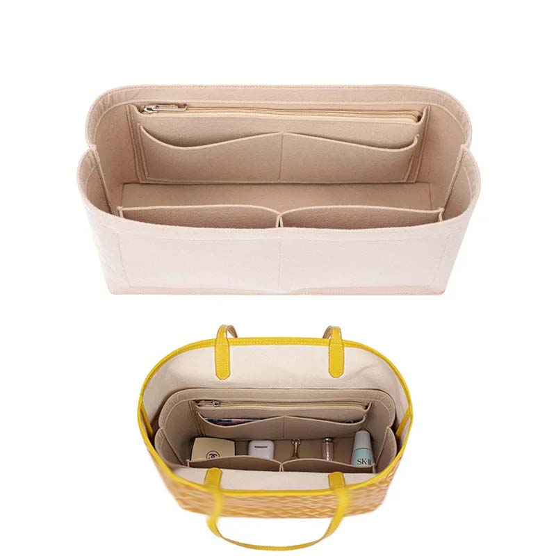 Felt Insert Bag Cosmetic Organ - Luxury Skincare Organizer review and price